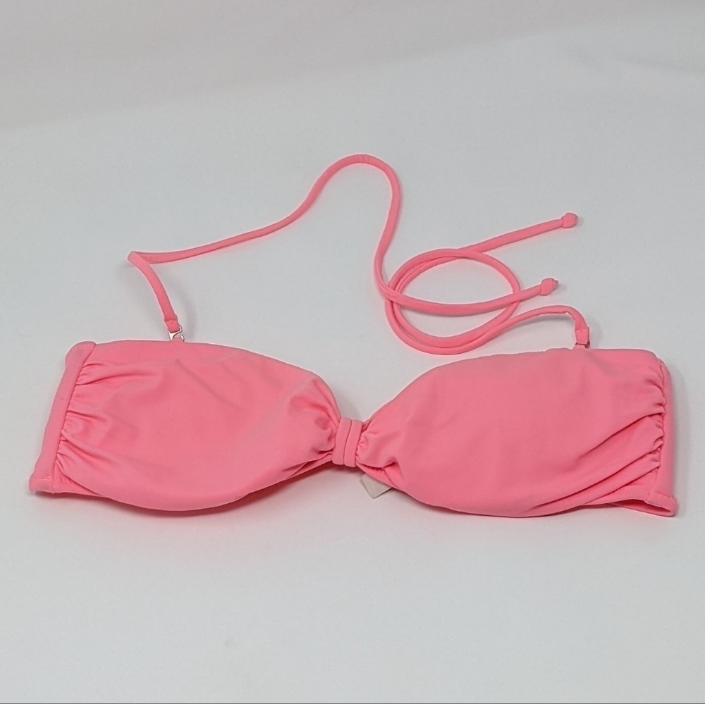 Victoria's Secret Women's Medium Pink Bandeau Bikini Top